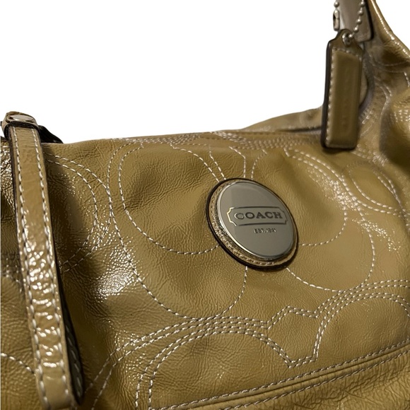 Coach Signature Logo Patent Hobo - Picture 3 of 6